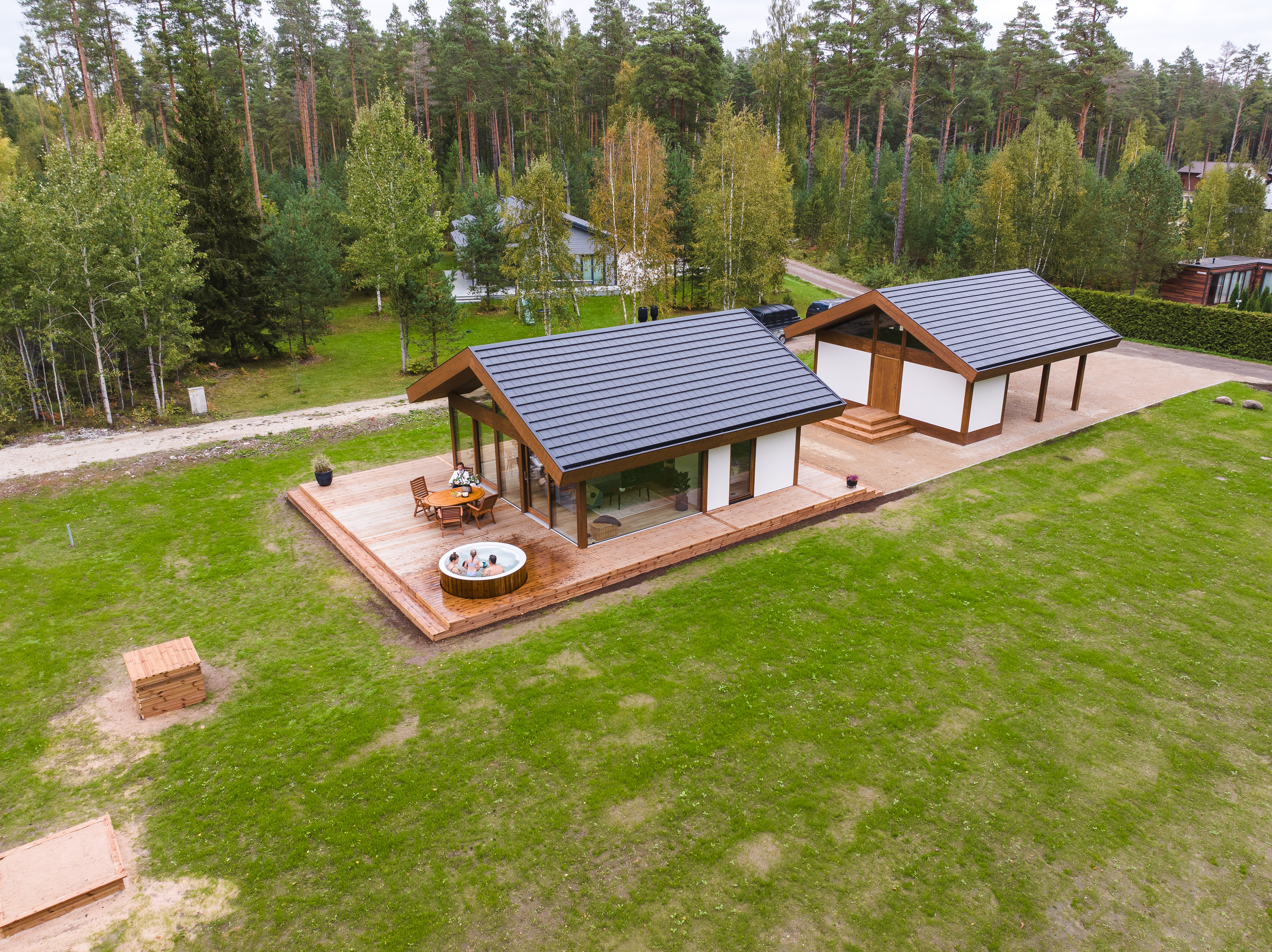 ODYL house drone photo from above