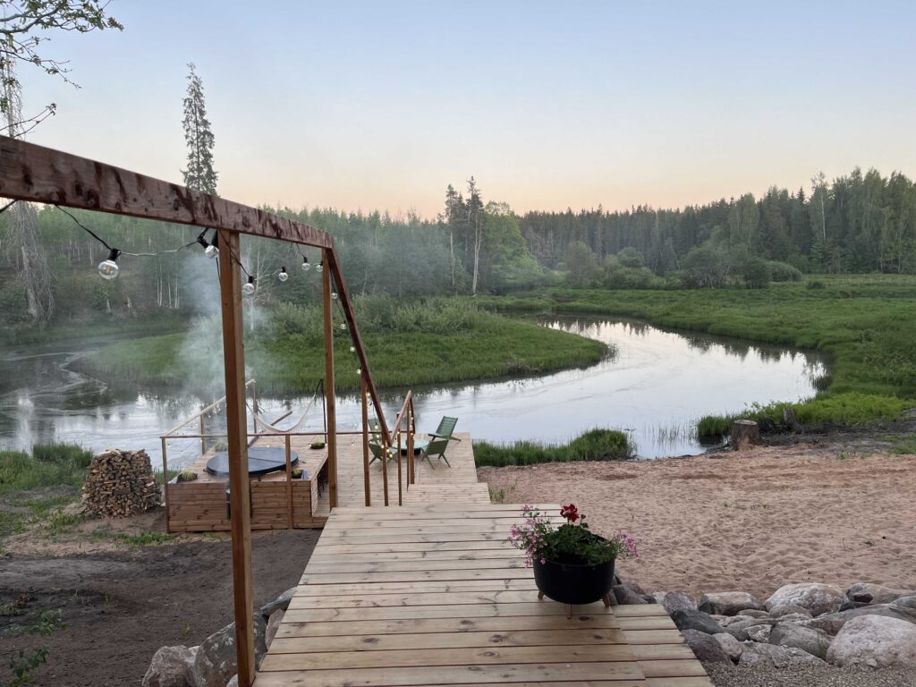 View and hot-tub