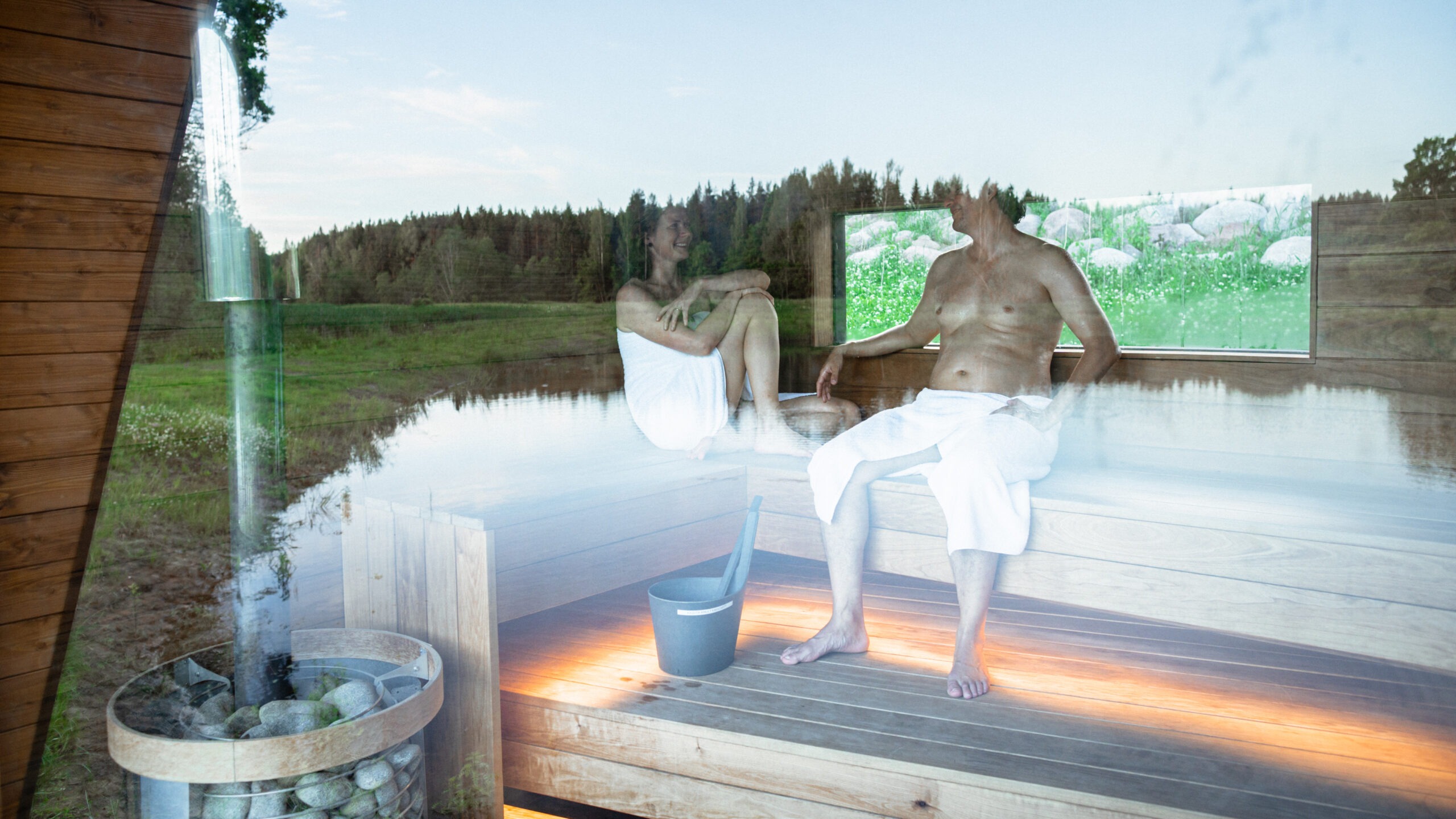 ODYL Sauna Innenansicht
