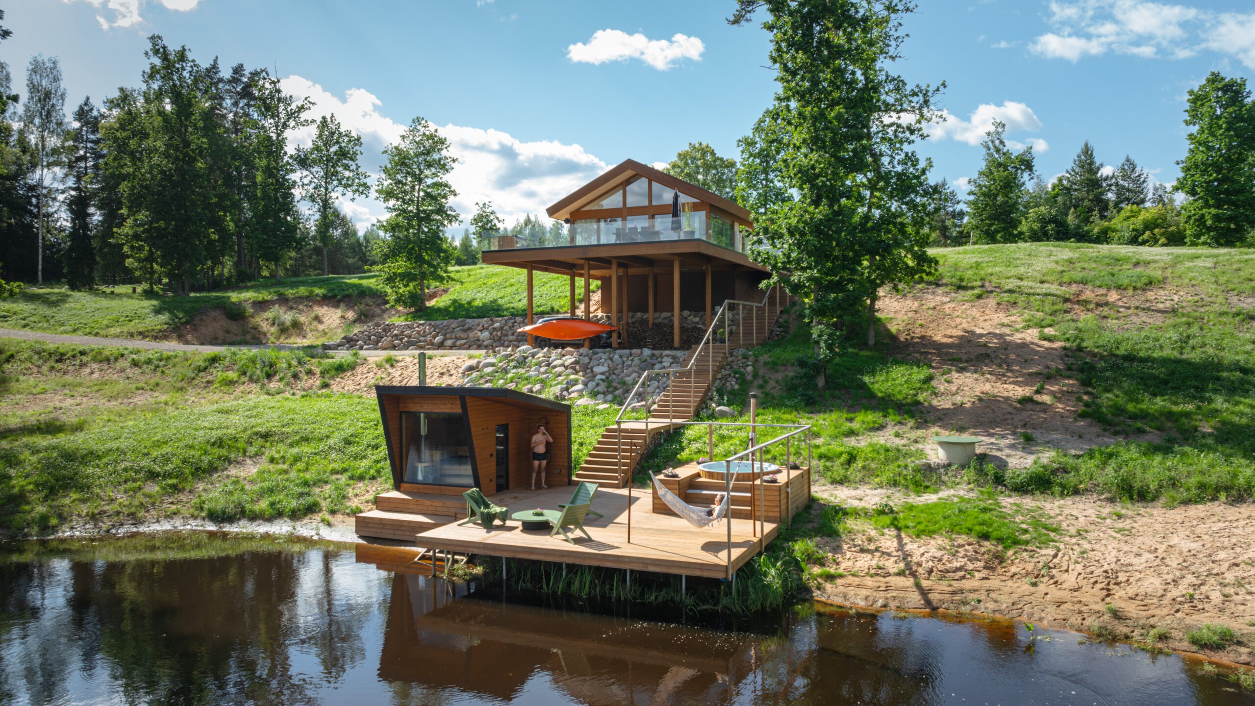 ODYL Sauna von außen