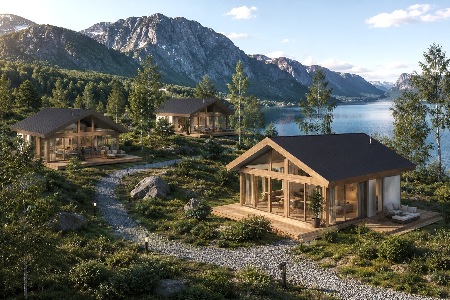 ODYL mitme maja 3D render