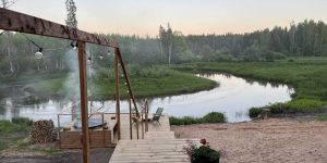 View and hot-tub